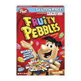 Post Fruity Pebbles fruit flavored sweetened rice cereal Full-Size Picture